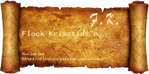 Flock Krisztián névjegykártya